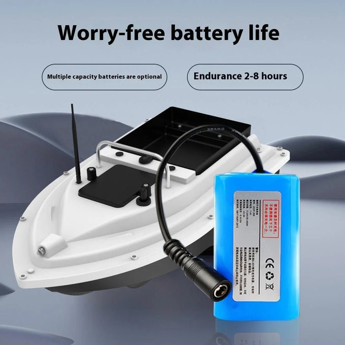D26 GPS Positioning Self Return Remote Control Automatic Fish Bait Boat with 2kg Load, White (CE Certified) - EU Plug - 5