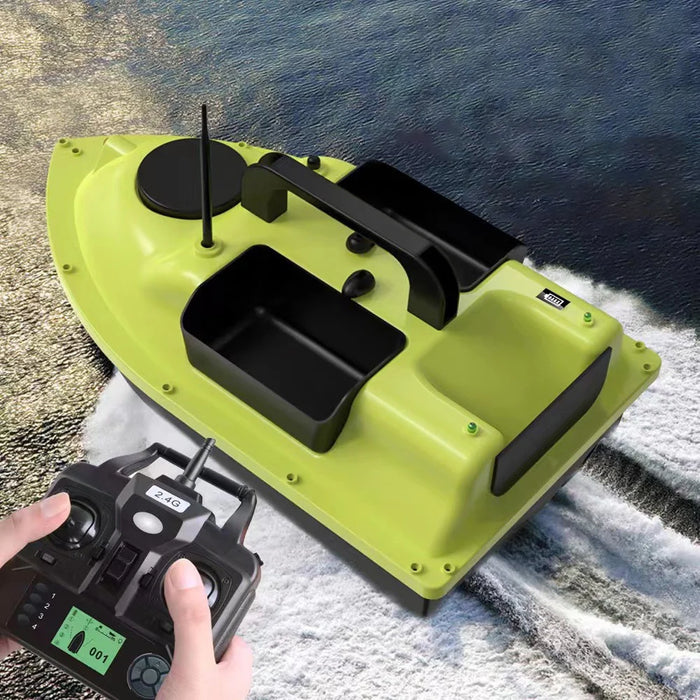 D18B 3 Bait Slot GPS Positioning Fishing Bait Boat for Lakes Rivers 500m Remote Control (CE Certified) - EU Plug - 1