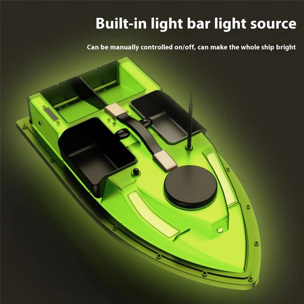 D19Y 4 Bait Slot GPS Positioning Fishing Bait Boat 600M Remote Control for River / Lake, with Light (CE Certified) - EU Plug - 7