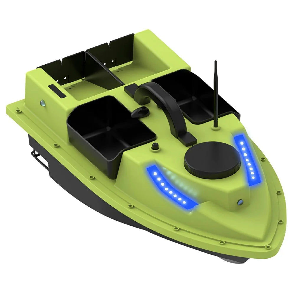 D19Y 4 Bait Slot GPS Positioning Fishing Bait Boat 600M Remote Control for River / Lake, without Light (CE Certified) - EU Plug - 1