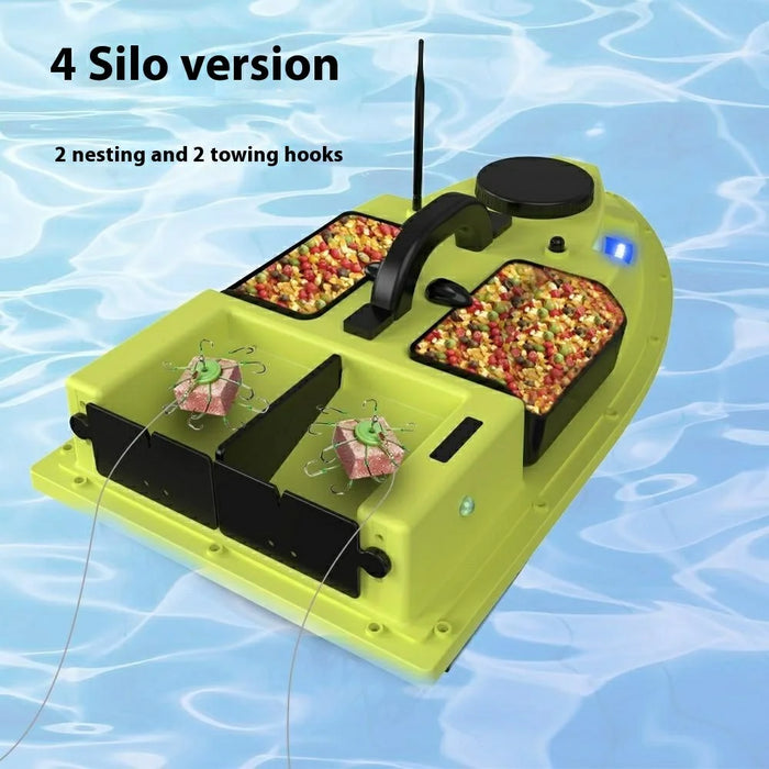 D19Y 4 Bait Slot GPS Positioning Fishing Bait Boat 600M Remote Control for River / Lake, without Light (CE Certified) - EU Plug - 3