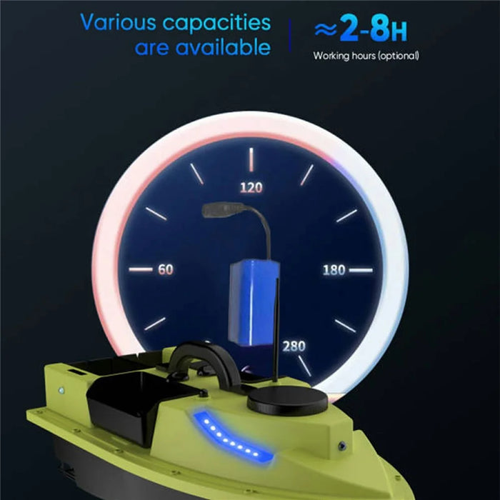 D19Y 4 Bait Slot GPS Positioning Fishing Bait Boat 600M Remote Control for River / Lake, without Light (CE Certified) - EU Plug - 6