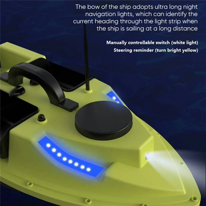 D19Y 4 Bait Slot GPS Positioning Fishing Bait Boat 600M Remote Control for River / Lake, without Light (CE Certified) - EU Plug - 7