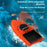 D80B-GPS Dual Antenna 12V Automatic Bait Boat with 100 Fishing Spots for River / Lake / Coastal Waters, Orange (CE Certified) - EU Plug - 5