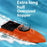 D80B-GPS Dual Antenna 12V Automatic Bait Boat with 100 Fishing Spots for River / Lake / Coastal Waters, Orange (CE Certified) - EU Plug - 7