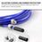 AOLIKES TS-3202 Adult Exercise Jump Rope Adjustable Length Steel Wire Weighted Skipping Rope - Silver - 3