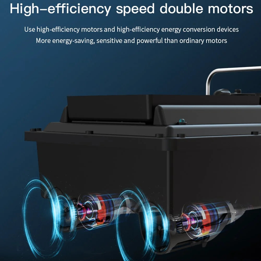 D16B Fishing Bait Boat Smart GPS Positioning 500m Remote Control Automatic Return Hook Delivery Boat (CE Certified) - EU Plug - 6