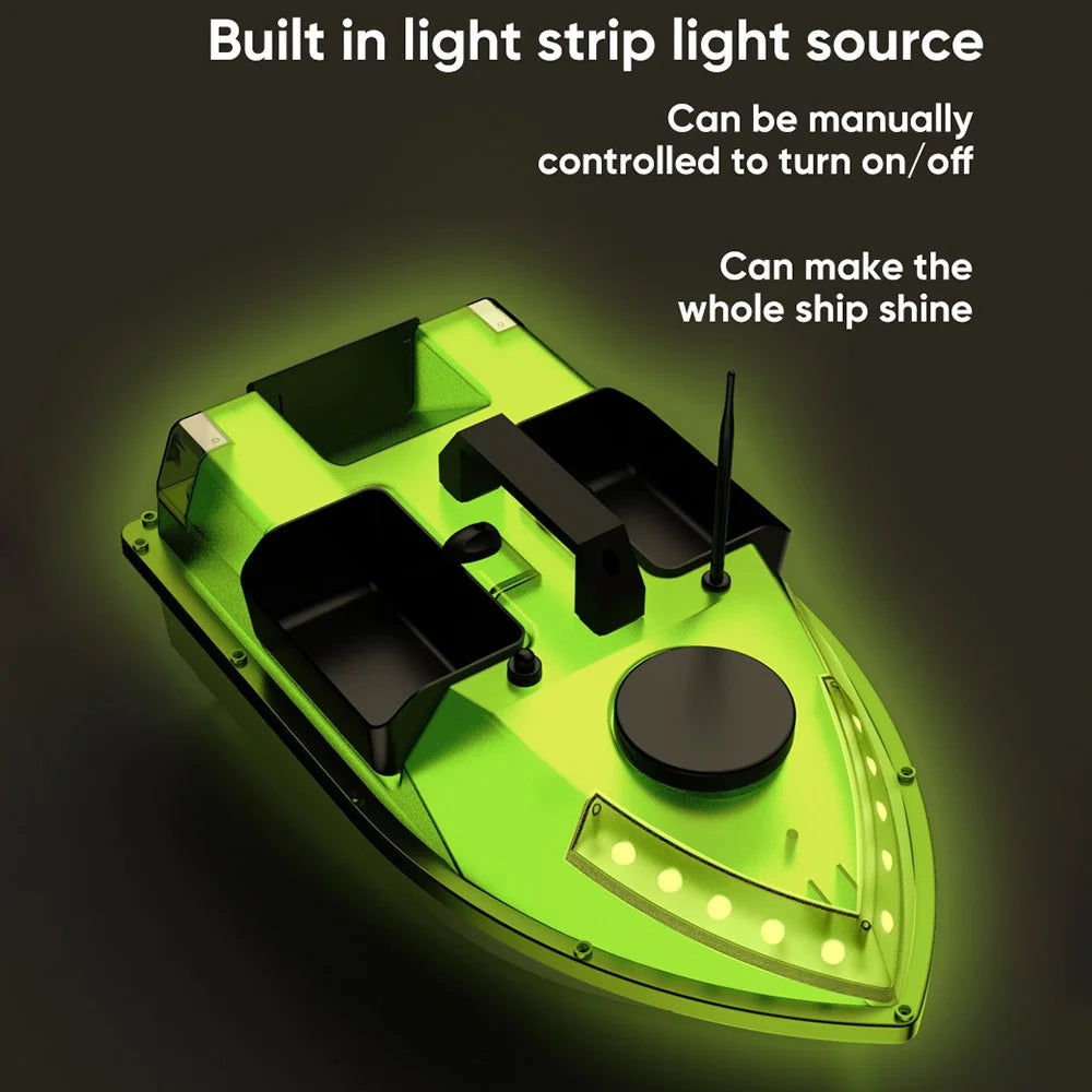 D20 3 Bait Slot GPS Positioning Automatic Return Fishing Bait Boat 600m Remote Control, with Light (CE Certified) - EU Plug - 6