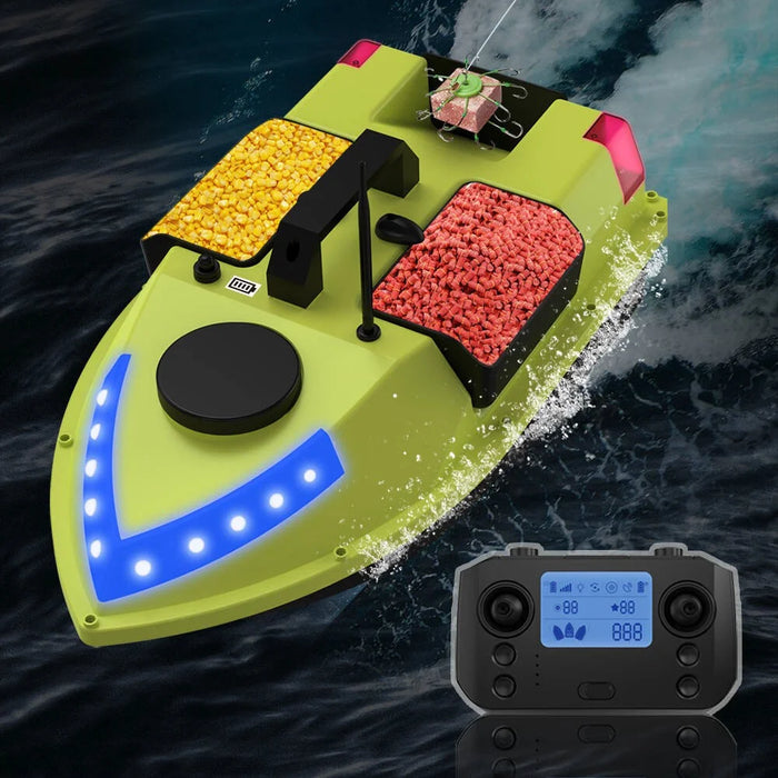D20 3 Bait Slot Smart RC Bait Boat GPS Positioning 600m Auto Return Fish Feeder Hook Delivery Boat (CE Certified) - EU Plug - 6