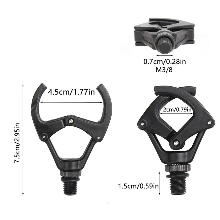 A424 Fishing Rod Cross Holder Fishing Pole Lock Support Plastic Rest Head - 5