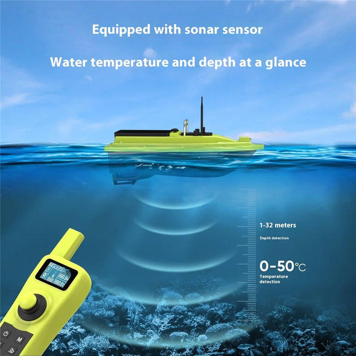D36B GPS Positioning Fishing Bait Boat Auto Return 2.4G RC Speedboat with Sonar Sensor (with 5200mAh Battery) - US Plug - 5