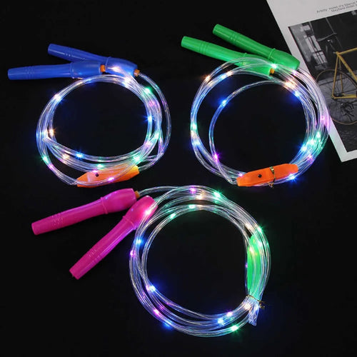 LED Light Up Jump Rope Glowing In The Dark Non-slip Skipping Rope Fitness Exercise - Random - 1