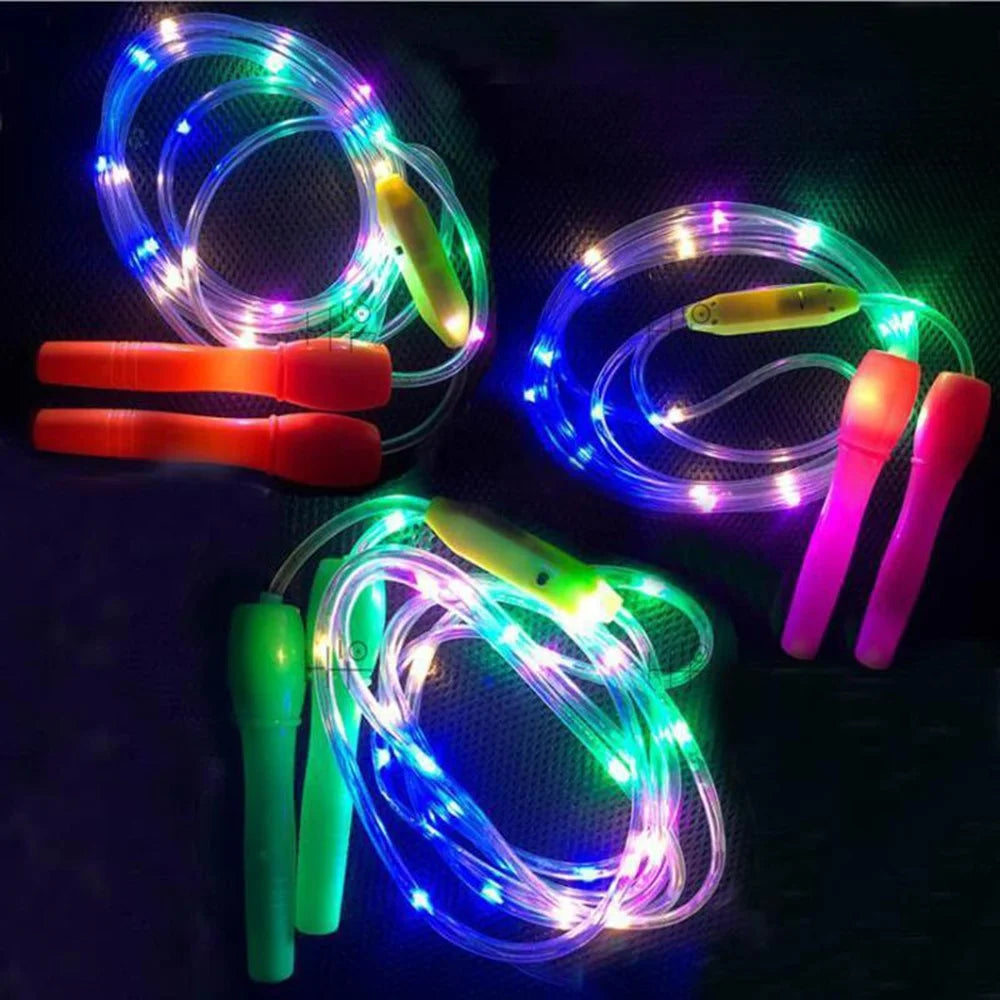 LED Light Up Jump Rope Glowing In The Dark Non-slip Skipping Rope Fitness Exercise - Random - 3