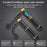 S08 Corded / Cordless Dual-use Jump Rope Intelligent Digital Display Weighted Skipping Pope - Black+Yellow - 7