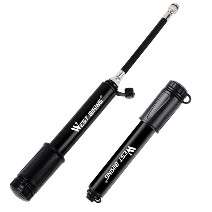 WEST BIKING 100psi High Pressure Bike Tire Ball Mini Inflatable Pump - 4