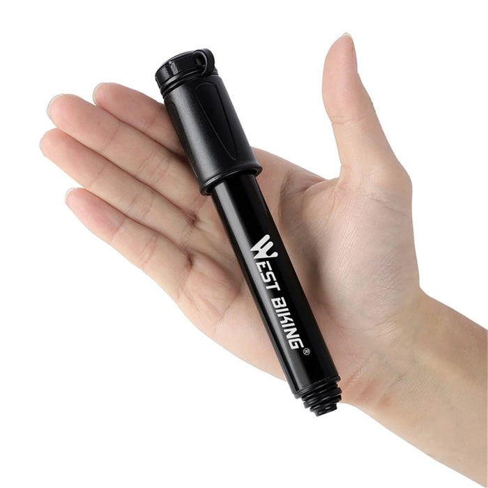 WEST BIKING 100psi High Pressure Bike Tire Ball Mini Inflatable Pump - 5