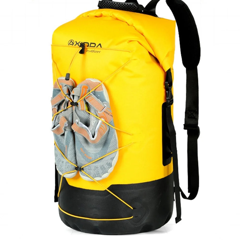 XINDA XD-BAG19 36L Waterproof Rock Climbing Backpack TPU+Polyester Hiking Equipment Storage Bag - Yellow - 1