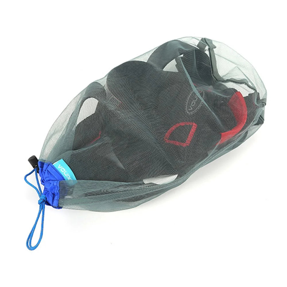 XINDA BFP1415 20x20x42cm Sports Equipment Mesh Storage Bag Beach Swim Organizer Pouch - Blue - 3