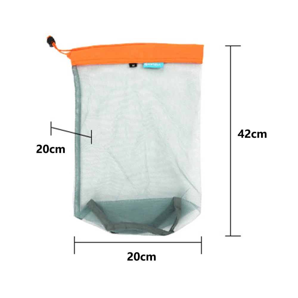 XINDA BFP1415 20x20x42cm Sports Equipment Mesh Storage Bag Beach Swim Organizer Pouch - Blue - 7