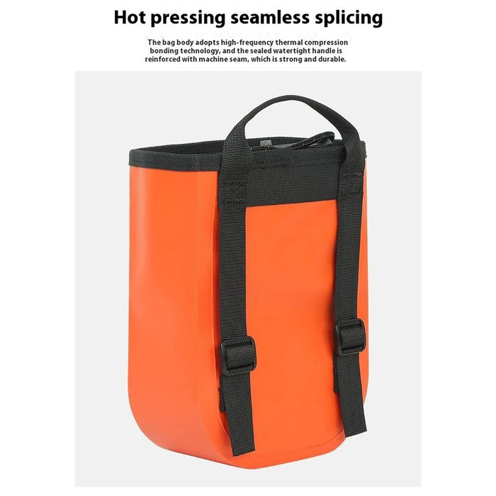 XINDA XD-BAG29 Aerial Work Waist Pack Tool Storage Bag Rock Climbing Equipment Organizer Pouch - Orange - 4
