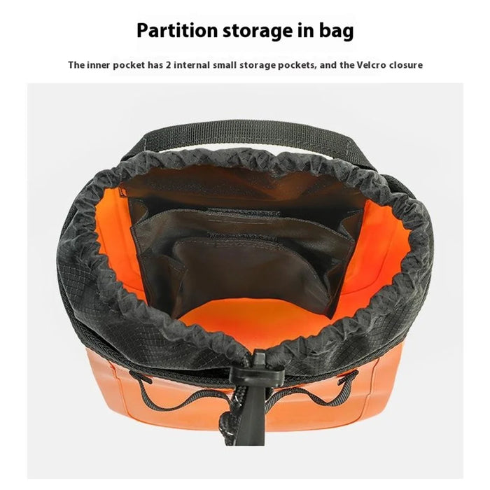 XINDA XD-BAG29 Aerial Work Waist Pack Tool Storage Bag Rock Climbing Equipment Organizer Pouch - Orange - 7