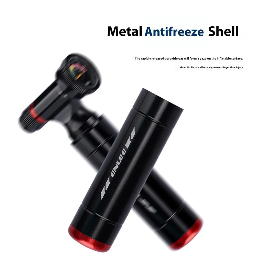 ENLEE LD-200 Bicycle Mini CO2 Pump Cartridge Nozzle Aluminum Alloy Bike Fast Inflating Nozzle - 6