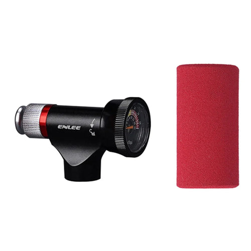ENLEE Bicycle CO2 Cartridge Pump Nozzle Aluminum Alloy Road MTB Bike Inflating Nozzle - 1