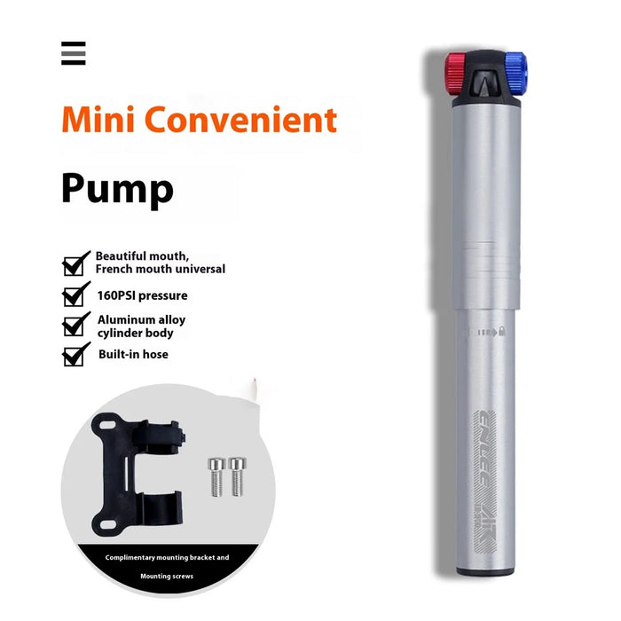 ENLEE ED-900 Portable Bicycle Tire Pump Mini Aluminum Alloy Bike Air Inflator - 5