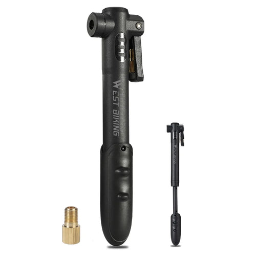 WEST BIKING YP0711182 Portable 80PSI Bicycle Tire Air Pump Mini Plastic Bike Inflator - 1