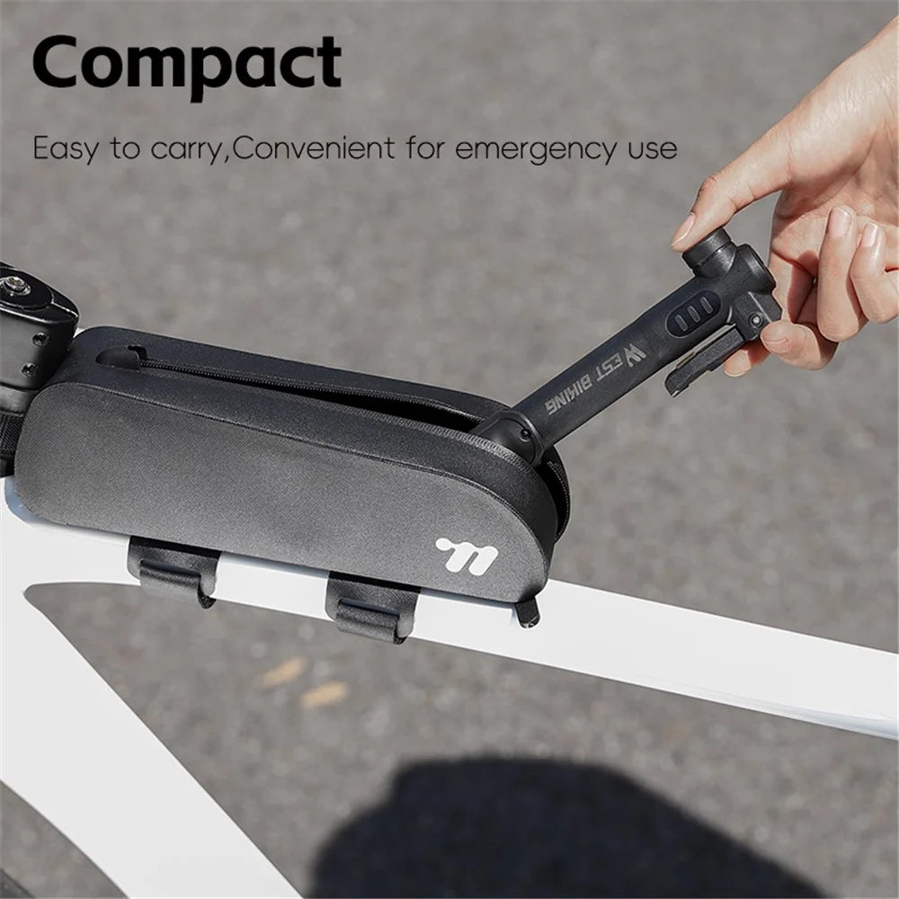 WEST BIKING YP0711182 Portable 80PSI Bicycle Tire Air Pump Mini Plastic Bike Inflator - 6