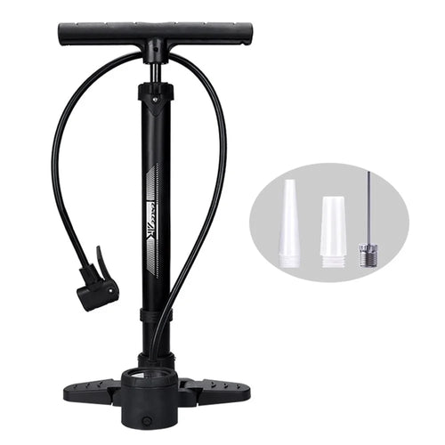 ENLEE E22127 Foot Pump 230 PSI High Pressure Bicycle Pump Presta Schrader Valve Compatible For Bike Basketball - 1