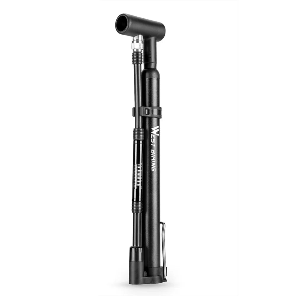 WEST BIKING YP0711190 Portable Bike Pump High Pressure 120PSI Presta Schrader Valve Bicycle Tire Inflator - 1