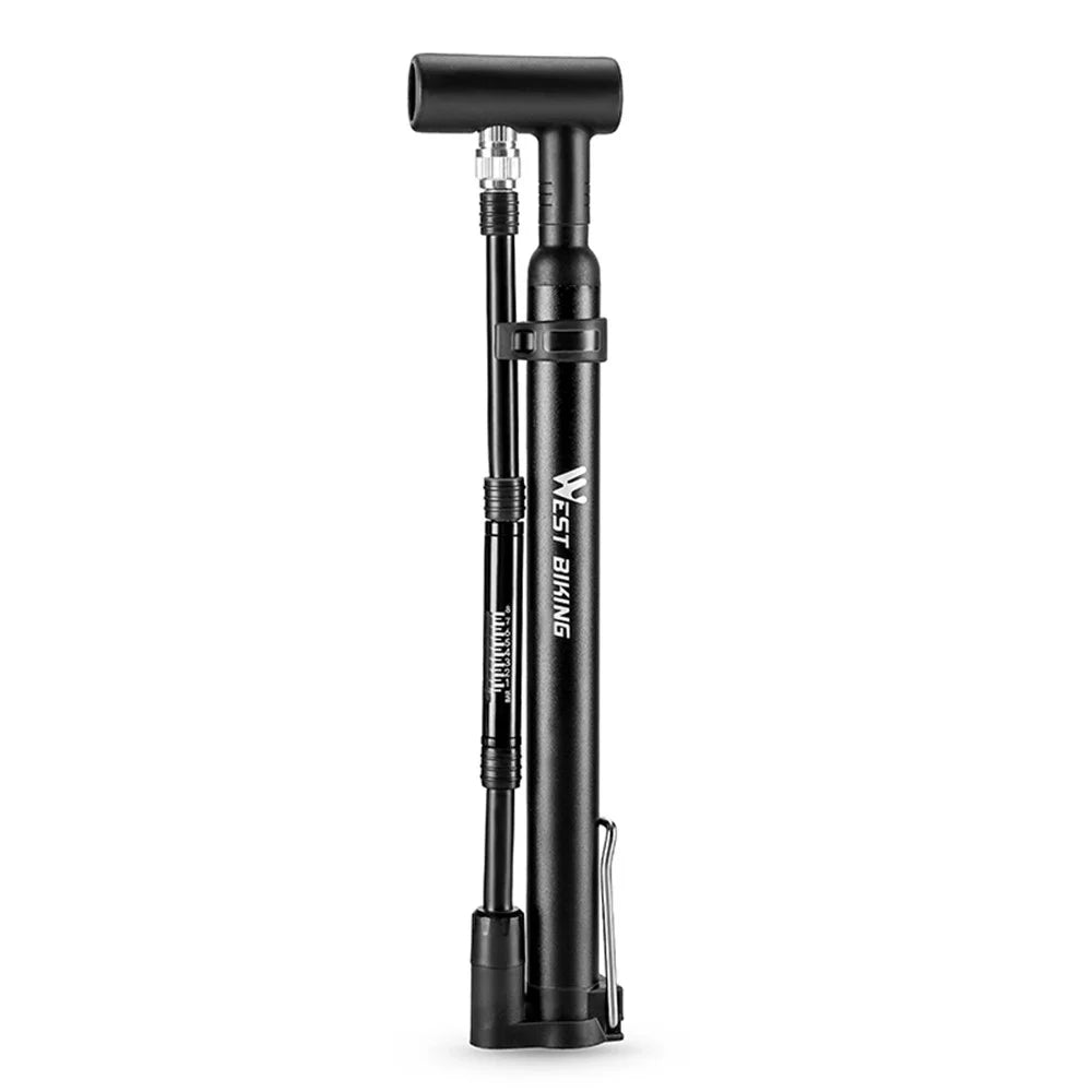 WEST BIKING YP0711190 Portable Bike Pump High Pressure 120PSI Presta Schrader Valve Bicycle Tire Inflator - 2