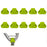 XINDA XD-PJ295 10Pcs Outdoor Rock Climbing Quickdraw Positioning Silicone Ring Triangle Rubber Anti Slip Sleeve - Green - 1