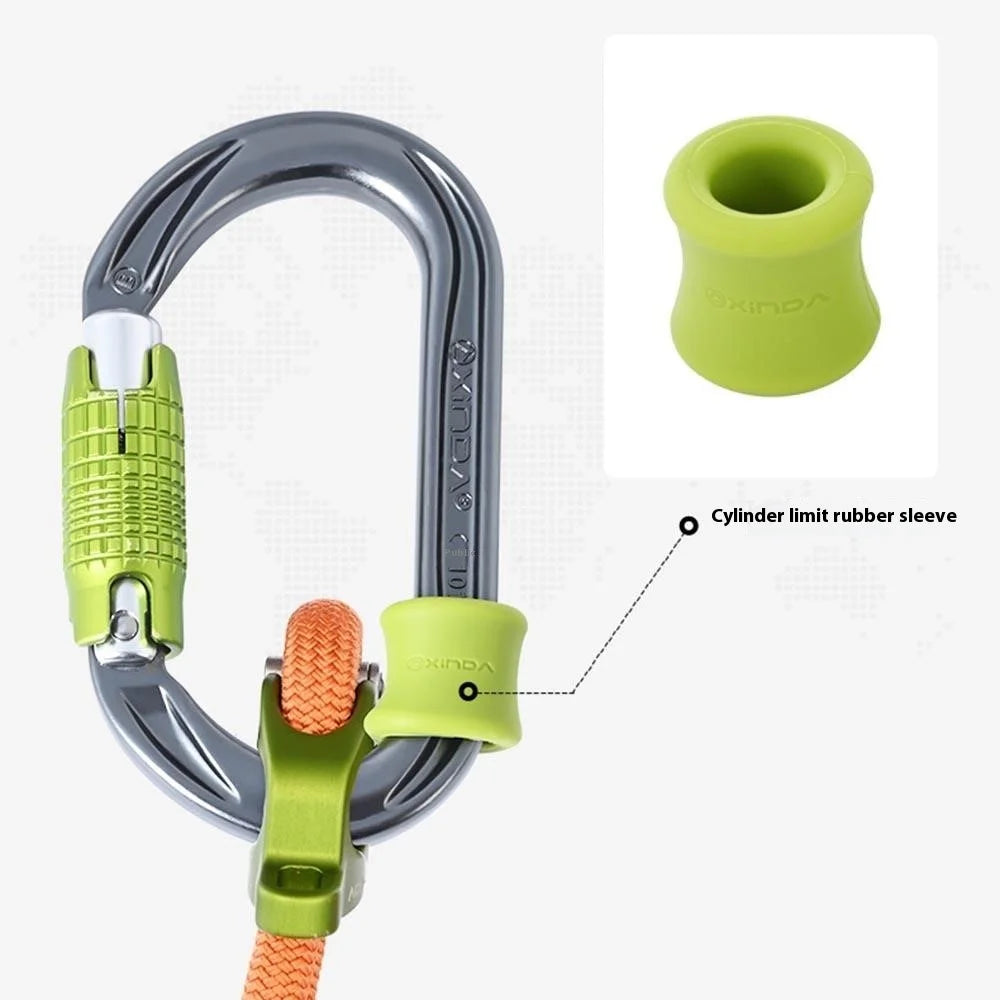 XINDA XD-PJ295 10Pcs For Outdoor Rock Climbing Positioning Silicone Rings Anti Slip Cylindrical Rubber Sleeve - Green - 2