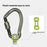 XINDA XD-PJ295 9Pcs Outdoor Climbing Quickdraw Positioning Anti Slip Silicone Rings Set for Carabiners - Green - 3