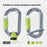 XINDA XD-PJ295 9Pcs Outdoor Climbing Quickdraw Positioning Anti Slip Silicone Rings Set for Carabiners - Green - 6