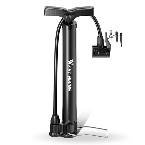 WEST BIKING YP0711041 Classic Version Bike Pump 120 PSI High Pressure Portable Inflator for Bicycle Electric Vehicle Basketball - 1