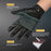 XINDA H-STO1 Goatskin Leather Gloves for Outdoor Rappelling Climbing Training Full Finger Protective Mittens - Black / S - 5