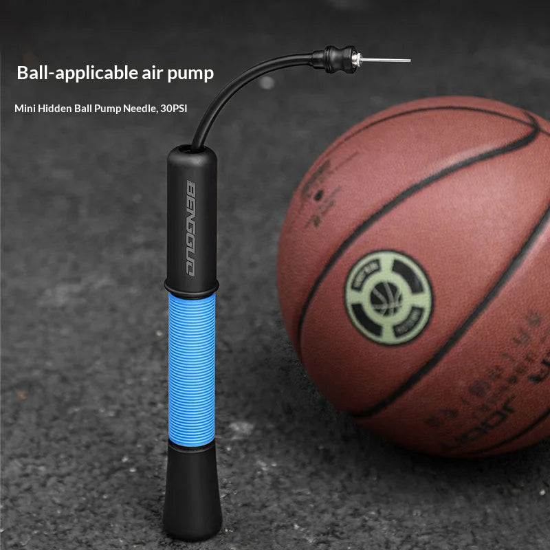 BENGGUO BG-1671 Portable Sports Ball Pump Hidden Needle for Basketball / Football / Volleyball Mini Inflator - Black - 2