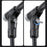 WEST BIKING Dual Cylinder High Pressure Bike Pump for Bicycle / E-Bike Portable Inflator with Air Pressure Gauge - Long Black - 3