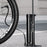 WEST BIKING Dual Cylinder High Pressure Bike Pump for Bicycle / E-Bike Portable Inflator with Air Pressure Gauge - Long Black - 5