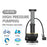 WEST BIKING YP0711118 Portable 140PSI Bicycle Tire Foot Pump Bike Air Inflator with Pressure Gauge - Black - 2