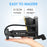 WEST BIKING YP0711118 Portable 140PSI Bicycle Tire Foot Pump Bike Air Inflator with Pressure Gauge - Black - 4