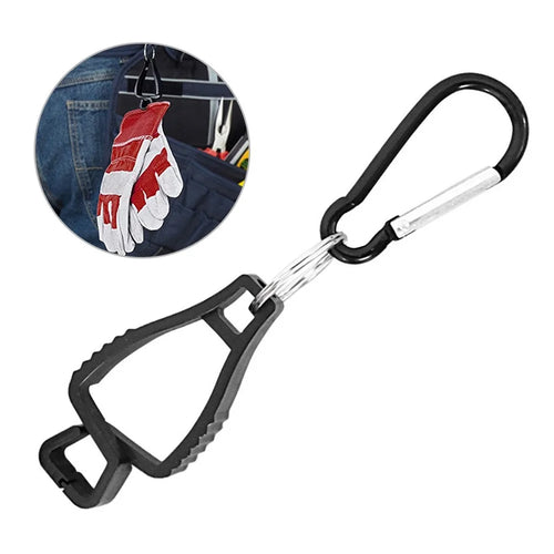 LUCKSTONE STJ-001-BK Safety Work Glove Clips Outdoor Work Belt Clip for Glasses Hats Helmets Towel Tool - 1