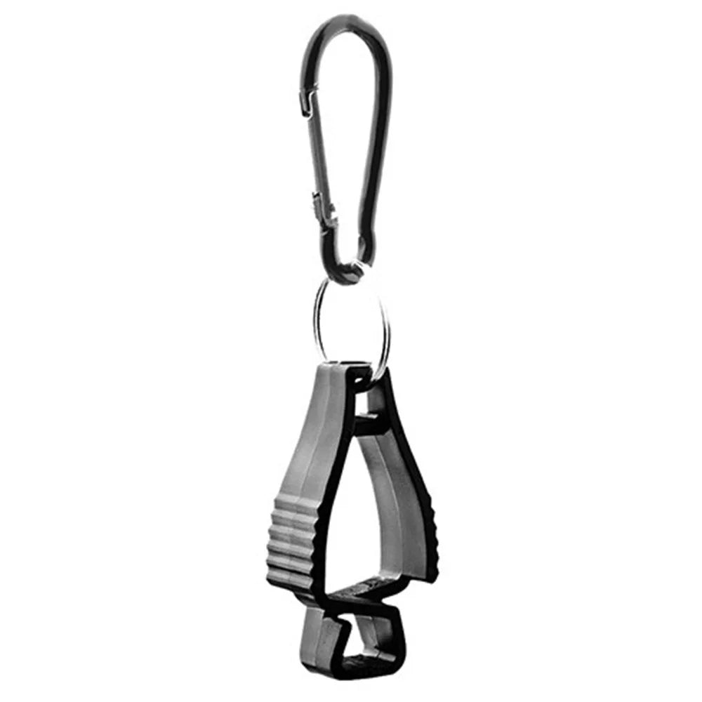 LUCKSTONE STJ-001-BK Safety Work Glove Clips Outdoor Work Belt Clip for Glasses Hats Helmets Towel Tool - 2