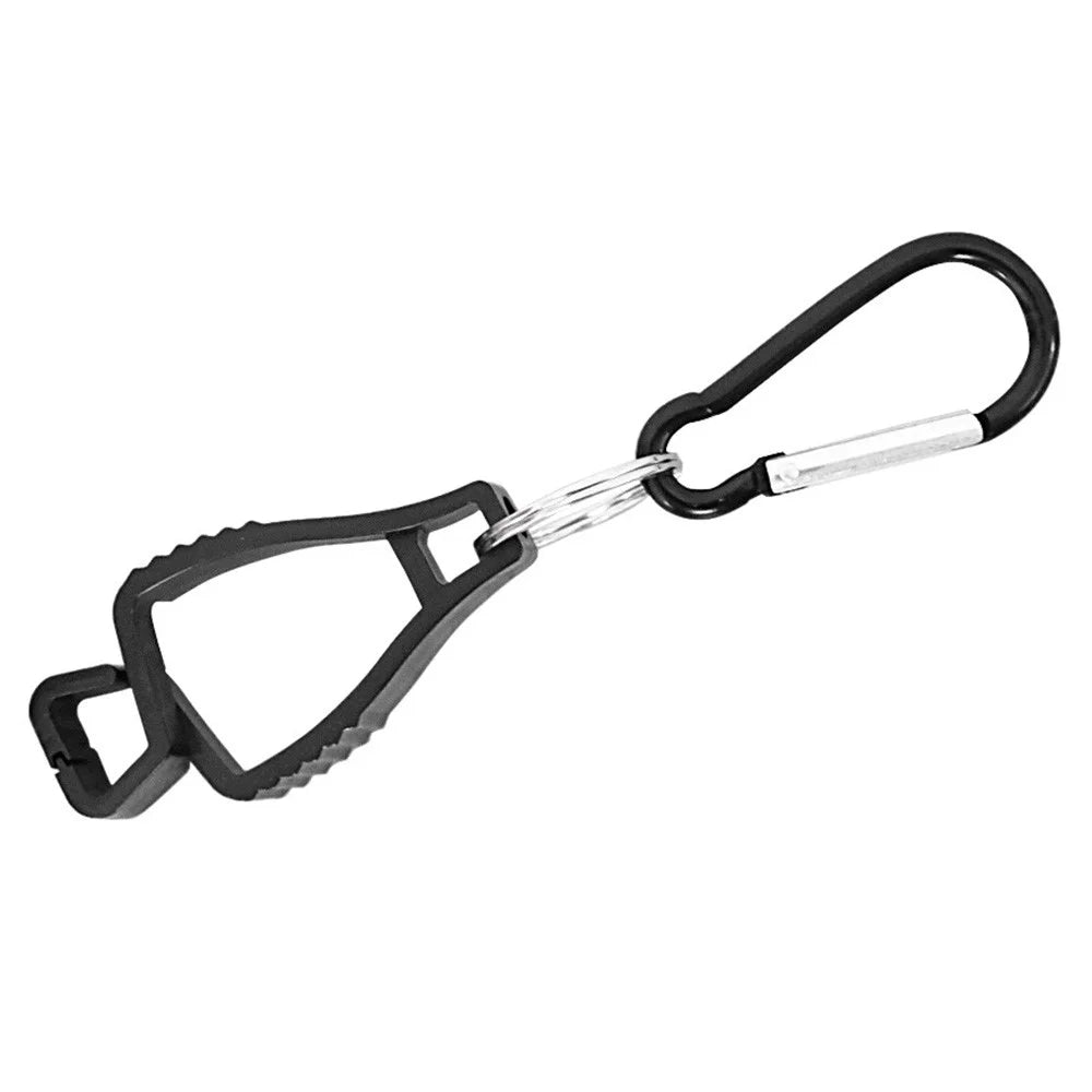 LUCKSTONE STJ-001-BK Safety Work Glove Clips Outdoor Work Belt Clip for Glasses Hats Helmets Towel Tool - 3