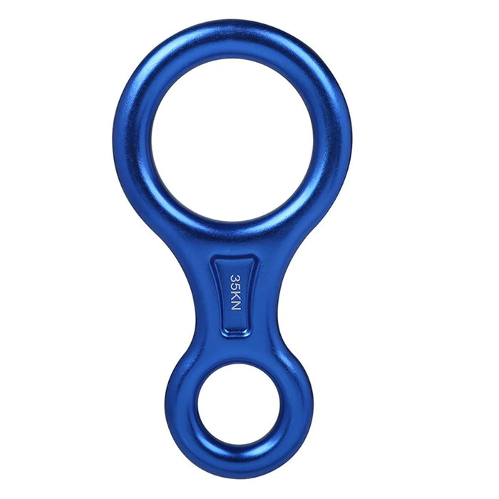 XINDA TP8601P 35KN Aluminum Alloy 8 Descender Heavy Duty Climbing Gear Downhill Equipment Rigging Plate - Blue - 1