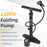 WEST BIKING YP0711154 Portable 230PSI Bicycle Pump Vertical Inflatable Pump with Folding Base for E-Bikes, Motorcycles - 3