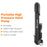 WEST BIKING YP0711157 Portable 100PSI High Pressure Hand Pump with Air Pressure Gauge, Lightweight Tire Inflator Pump - 2